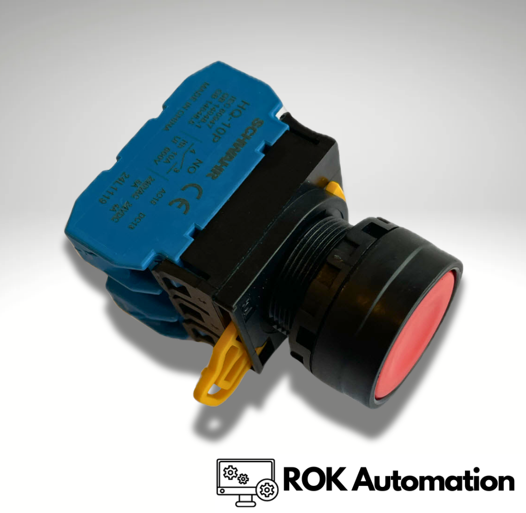 Schwahr HQ-2120-R, monostabilny, 2xNO, czerwony